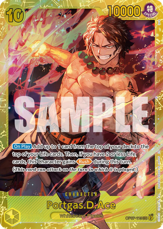 One Piece Card Game: Portgas.D.Ace - OP07-119 (Reprint) card image