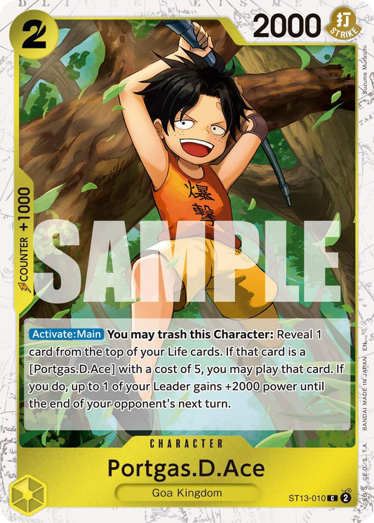 One Piece Card Game: Portgas.D.Ace - ST13-010 (Pirate Foil) card image