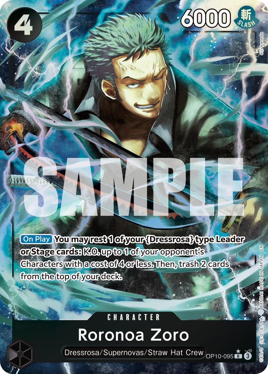 One Piece Card Game: Roronoa Zoro - OP10-095 (Alternate Art) card image