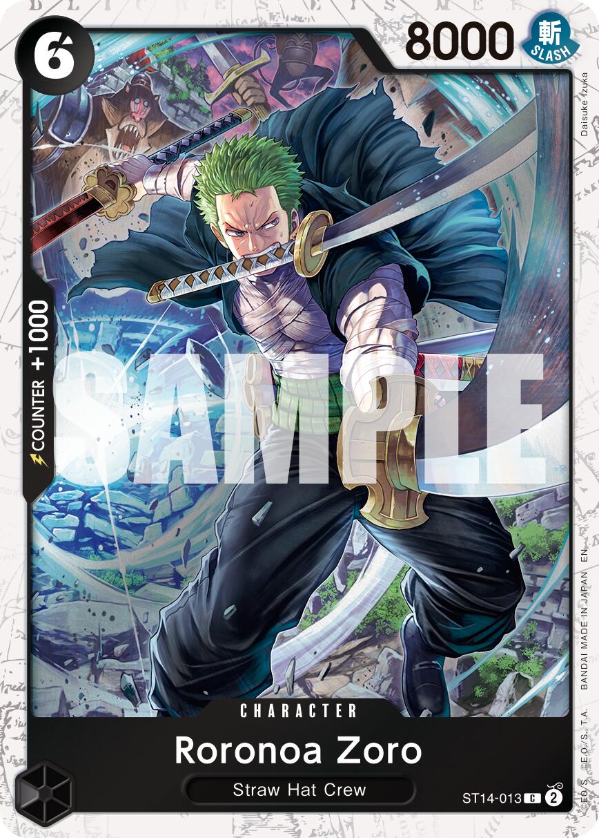 One Piece Card Game: Roronoa Zoro - ST14-013 (Pirate Foil) card image