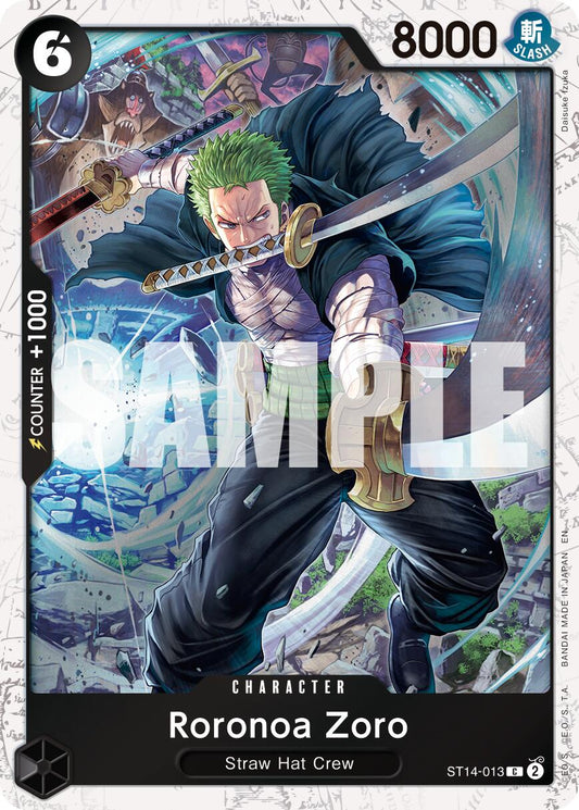 One Piece Card Game: Roronoa Zoro - ST14-013 (Pirate Foil) card image
