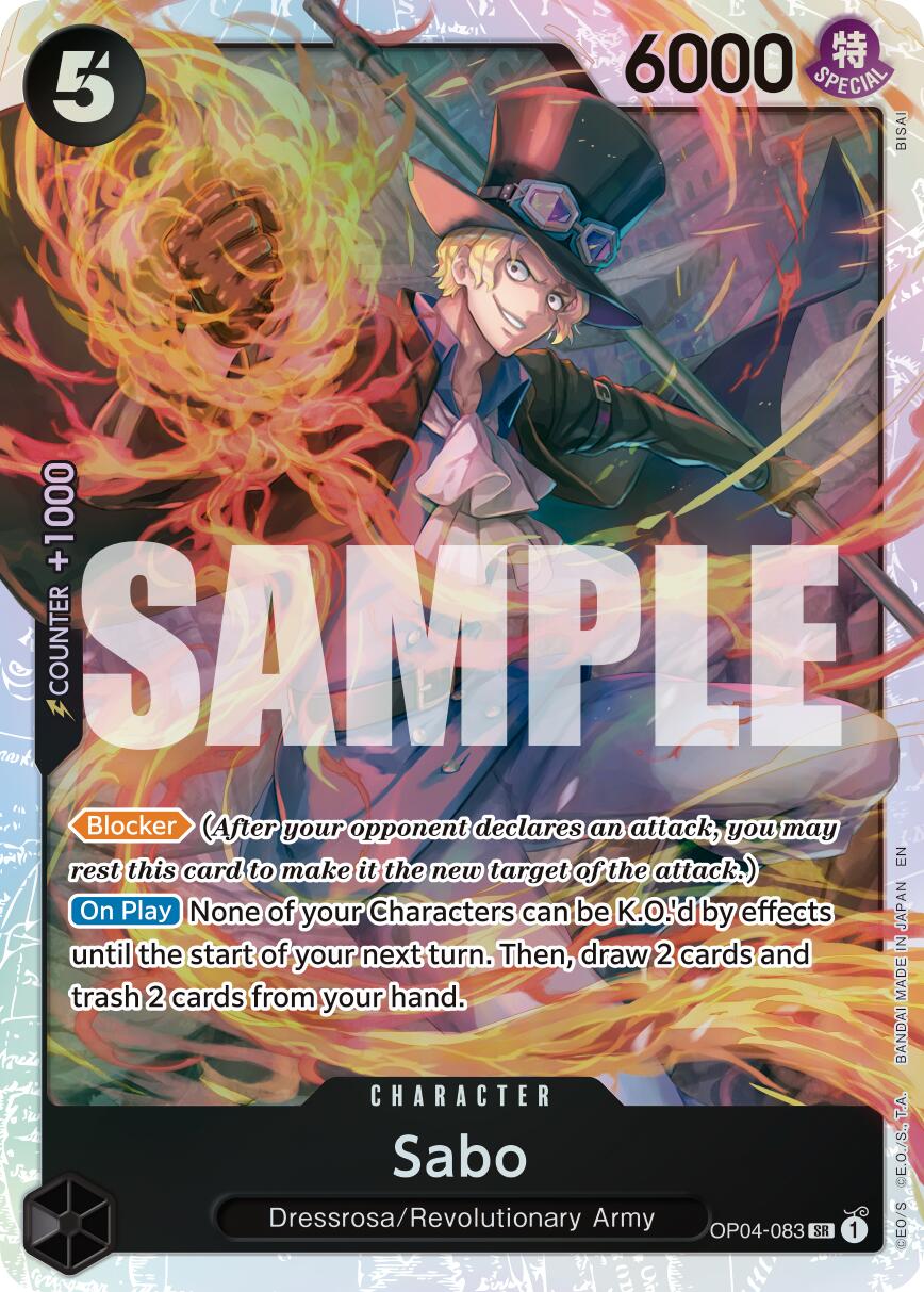One Piece Card Game: Sabo - OP04-083 (Reprint) card image