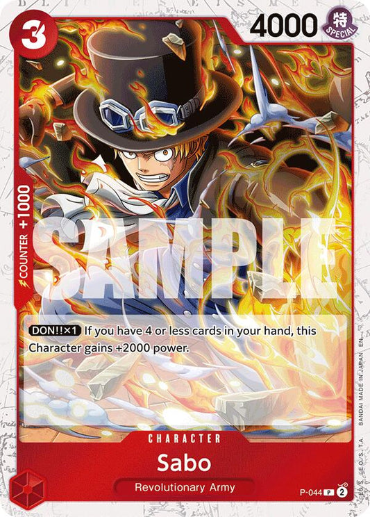 One Piece Card Game: Sabo - P-044 (Pirate Foil) card image