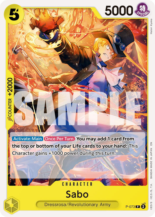 One Piece Card Game: Sabo - P-073 (Reprint) card image
