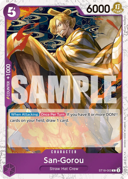One Piece Card Game: San-Gorou (Pirate Foil) card image