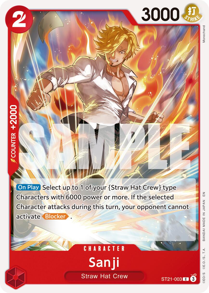 One Piece Card Game: Sanji - ST21-003 (Reprint) card image