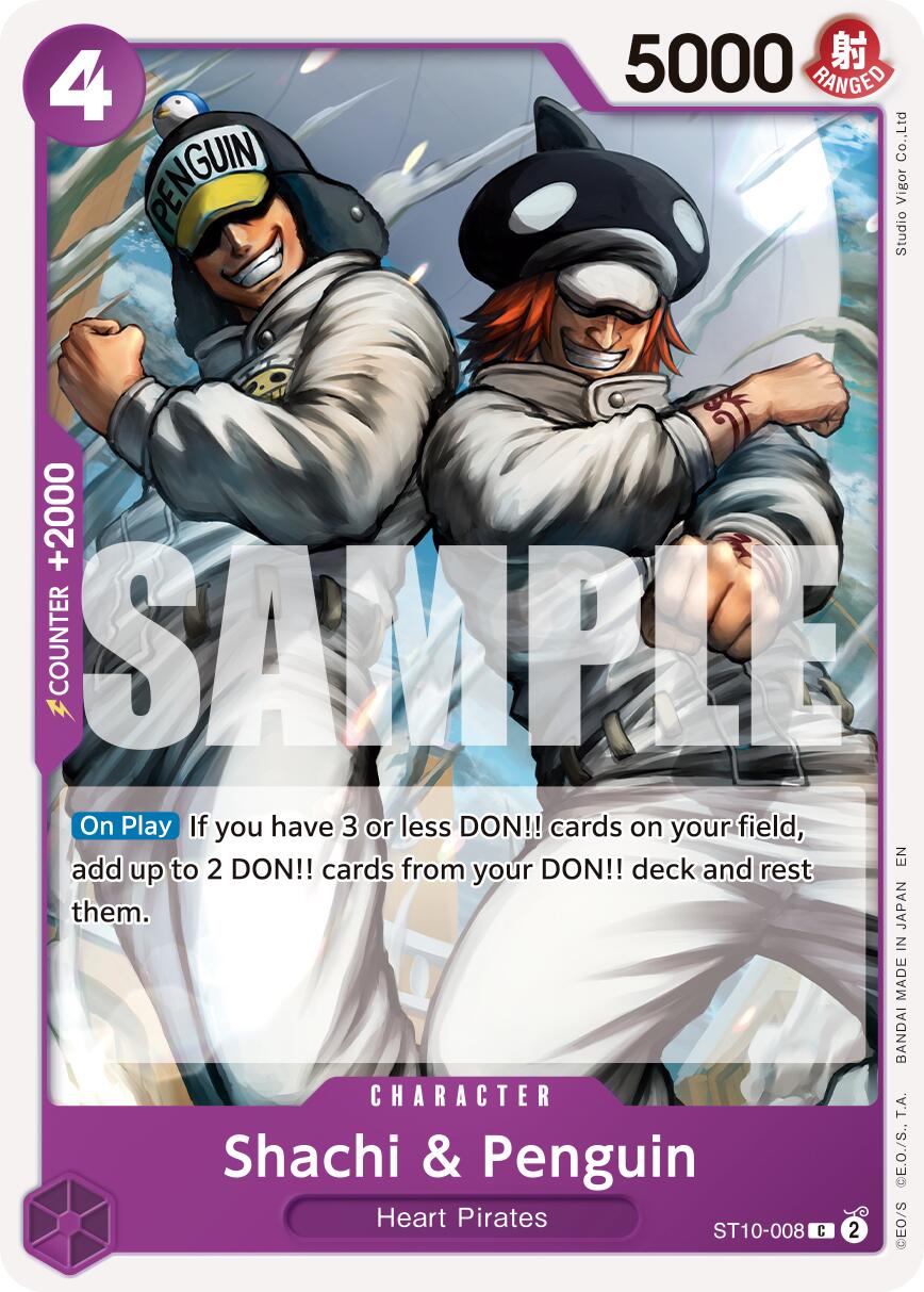 One Piece Card Game: Shachi & Penguin (Reprint) card image