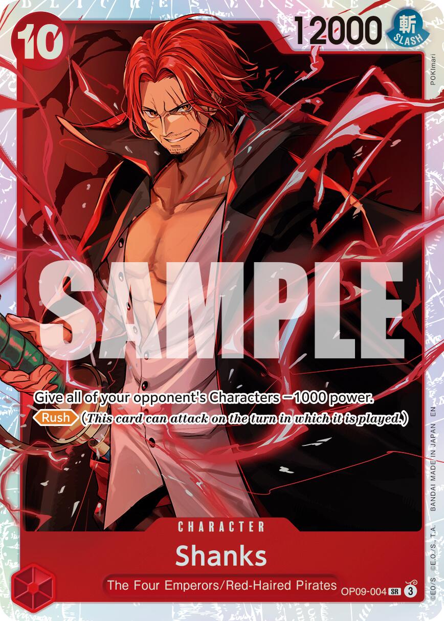 One Piece Card Game: Shanks - OP09-004 (Reprint) card image