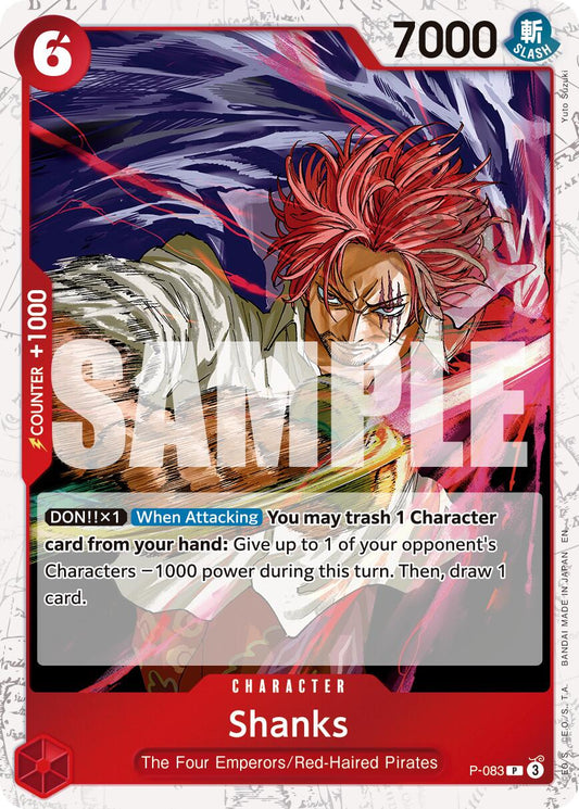 One Piece Card Game: Shanks - P-083 (Pirate Foil) card image