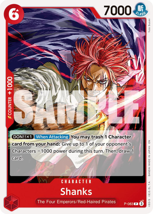 One Piece Card Game: Shanks - P-083 (Reprint) card image