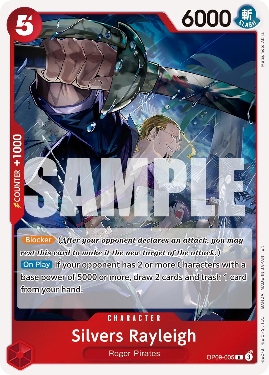 One Piece Card Game: Silvers Rayleigh - OP09-005 (Reprint) card image