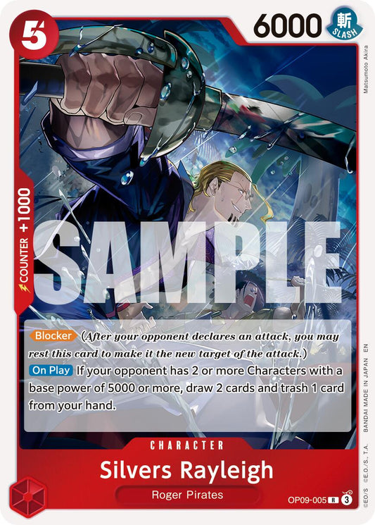 One Piece Card Game: Silvers Rayleigh - OP09-005 (Reprint) card image