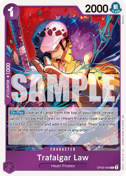 One Piece Card Game: Trafalgar Law - OP09-069 (Reprint) card image