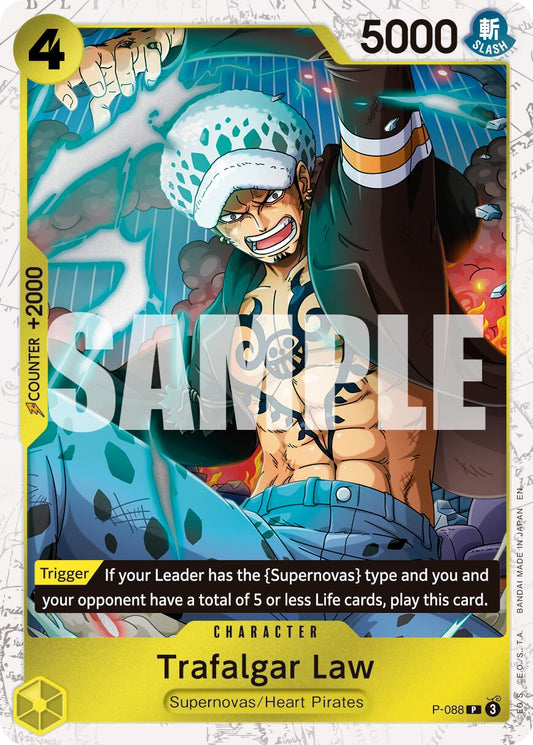 One Piece Card Game: Trafalgar Law -  P-088 (Pirate Foil) card image