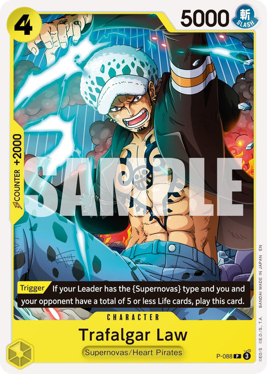 One Piece Card Game: Trafalgar Law -  P-088 (Reprint) card image