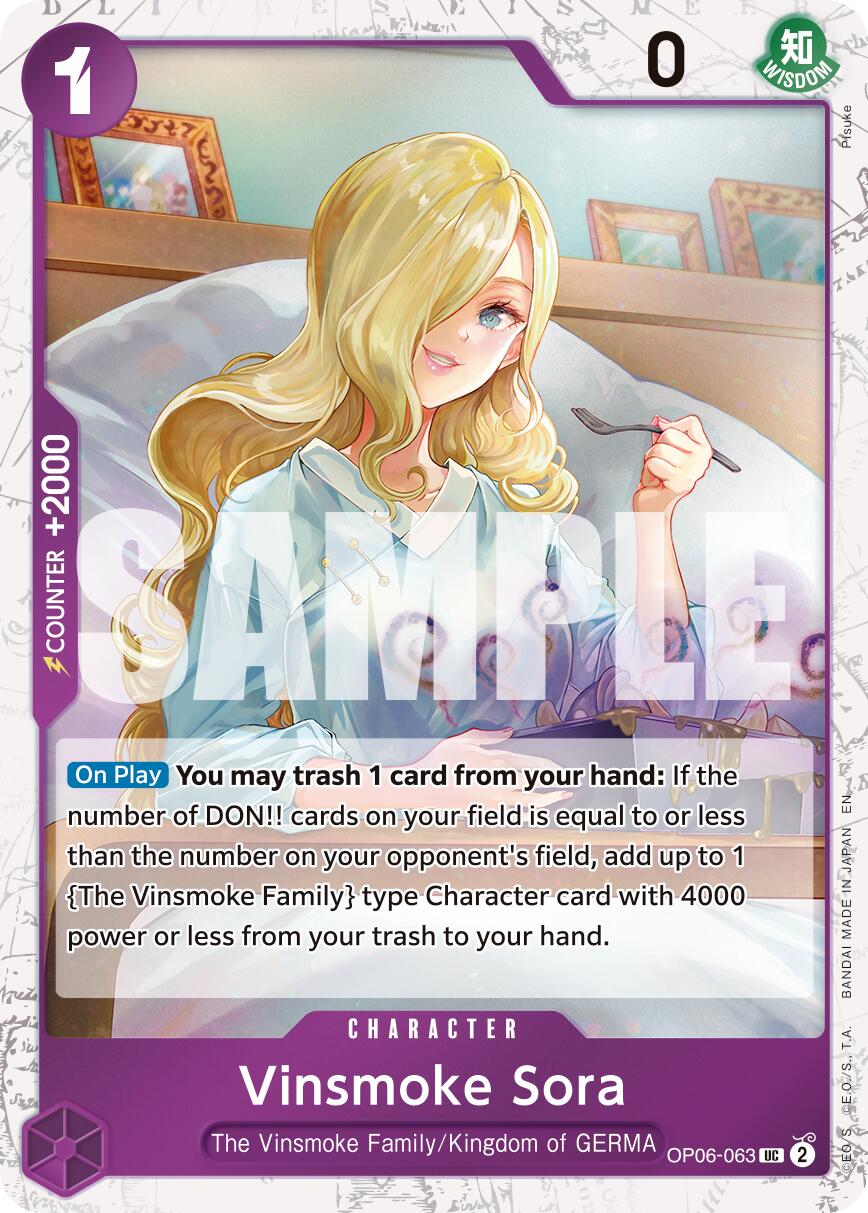 One Piece Card Game: Vinsmoke Sora (Pirate Foil) card image