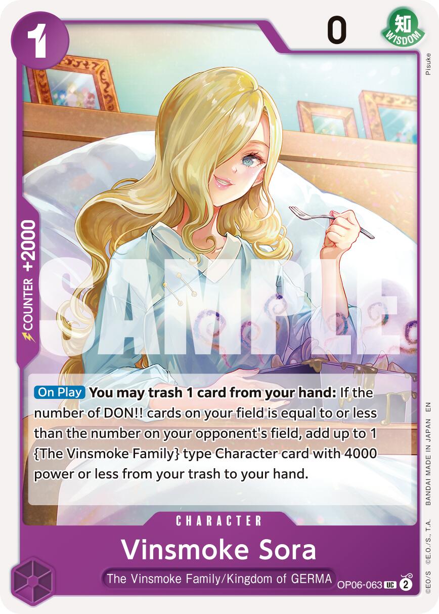 One Piece Card Game: Vinsmoke Sora (Reprint) card image