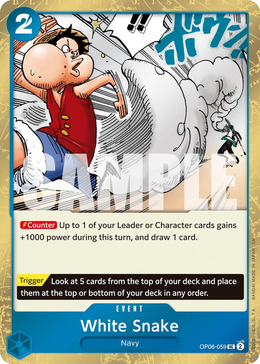 One Piece Card Game: White Snake (Pirate Foil) card image