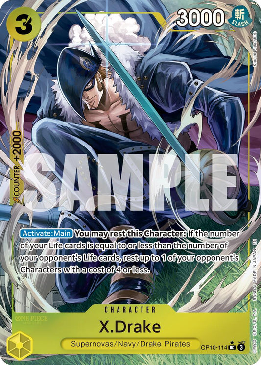 One Piece Card Game: X.Drake (Alternate Art) card image