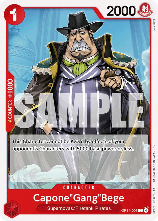 One Piece Card Game: Capone"Gang"Bege card image