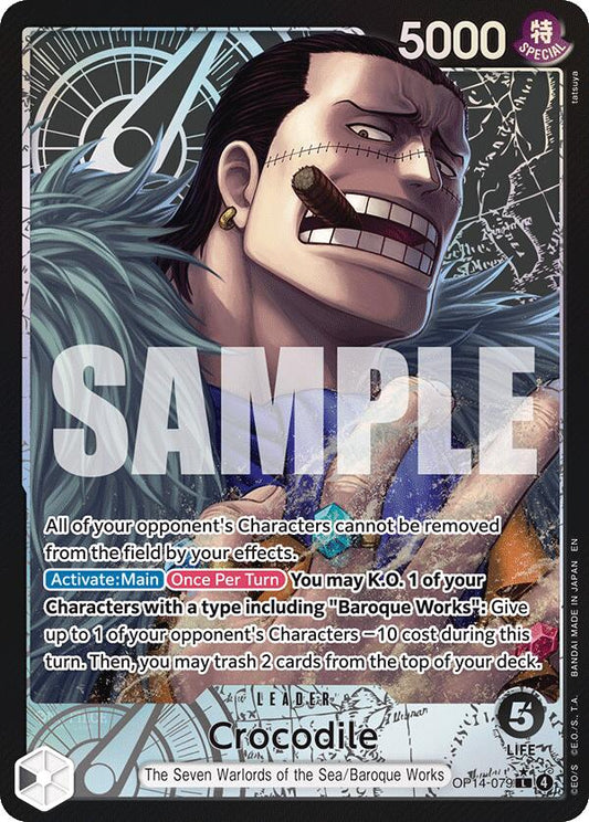 One Piece Card Game: Crocodile - OP14-079 (Alternate Art) card image