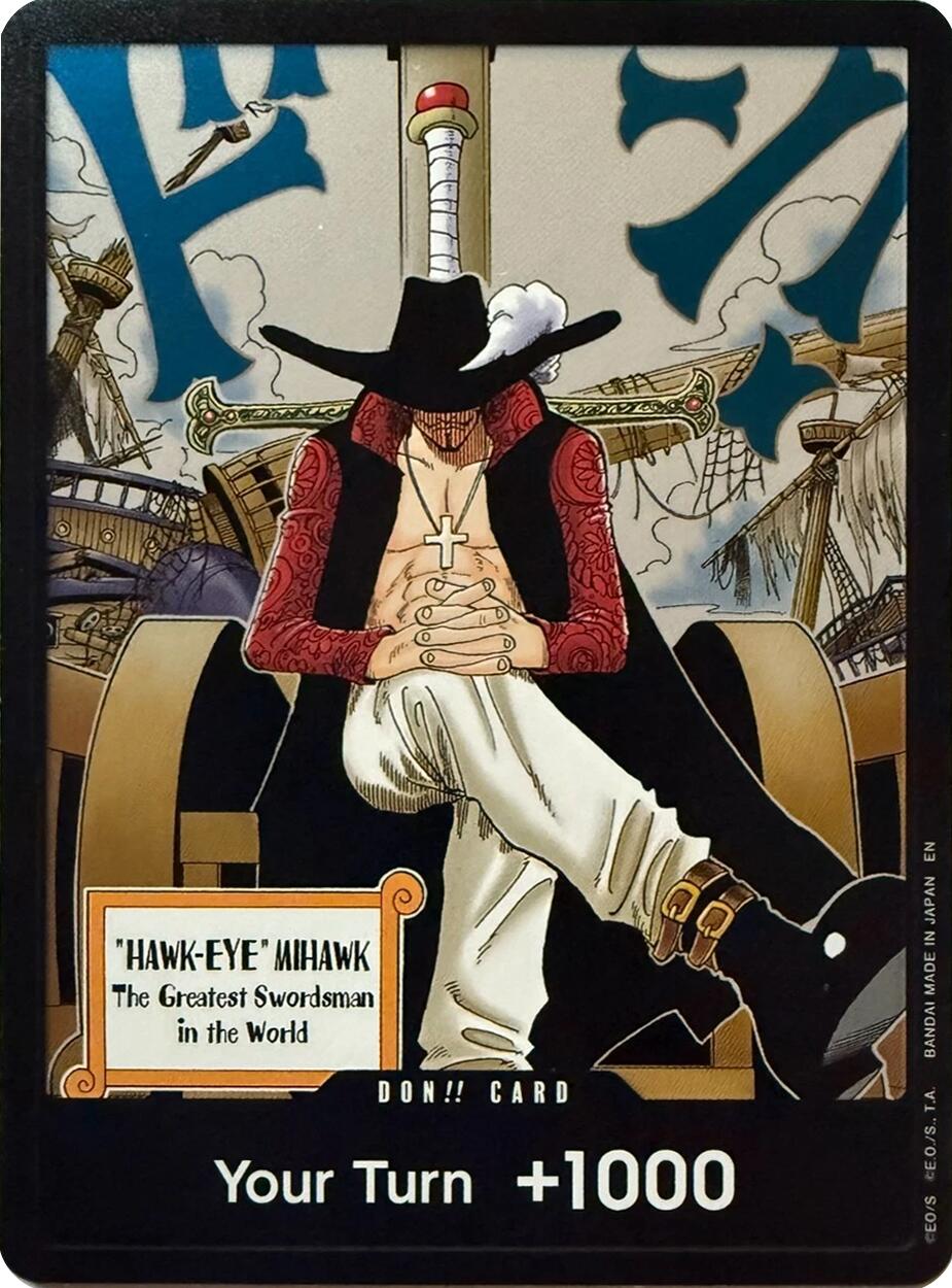 One Piece Card Game: DON!! Card (Dracule Mihawk) card image