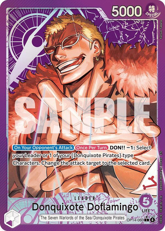 One Piece Card Game: Donquixote Doflamingo - OP14-060 (Alternate Art) card image