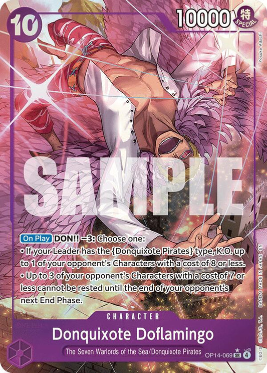 One Piece Card Game: Donquixote Doflamingo - OP14-069 (Alternate Art) card image
