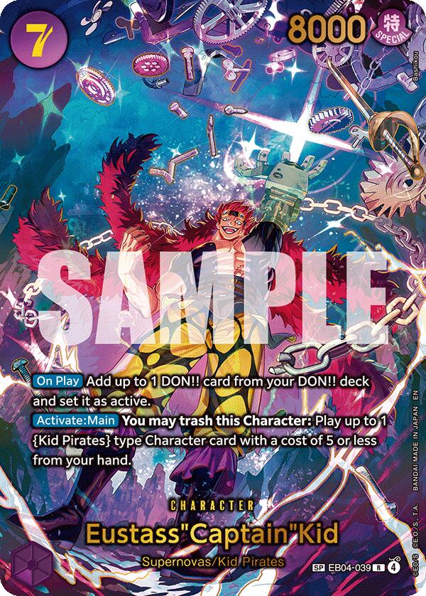 One Piece Card Game: Eustass"Captain"Kid - EB04-039 (SP) card image