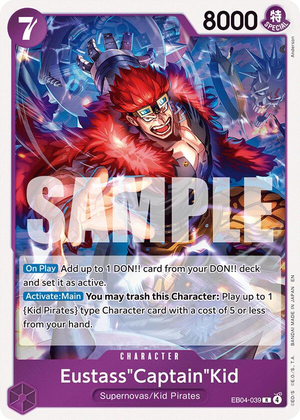 One Piece Card Game: Eustass"Captain"Kid - EB04-039 card image