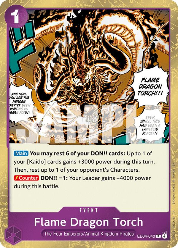 One Piece Card Game: Flame Dragon Torch card image