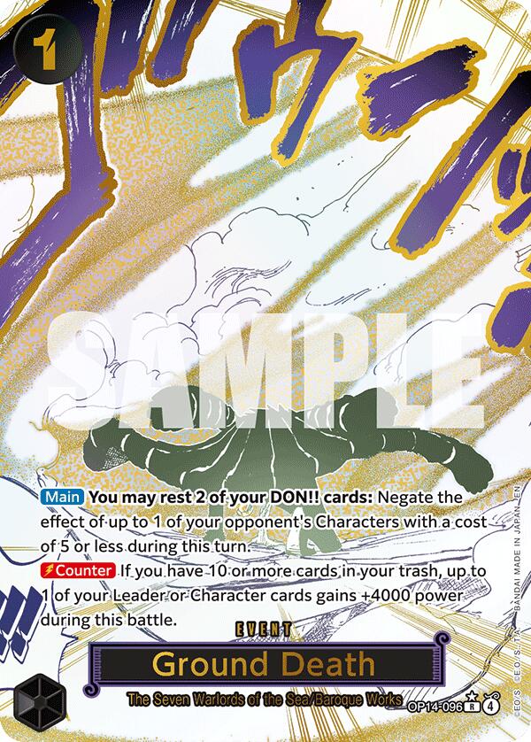 One Piece Card Game: Ground Death (Alternate Art) card image