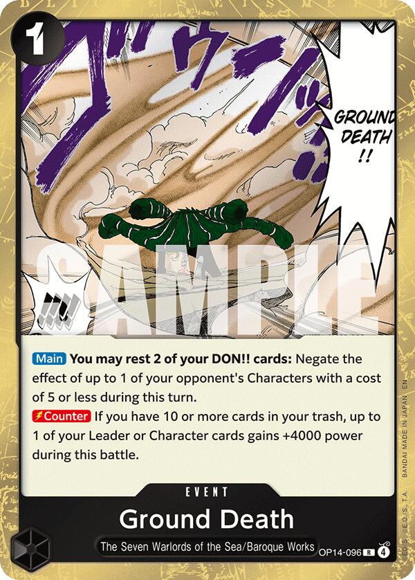 One Piece Card Game: Ground Death card image