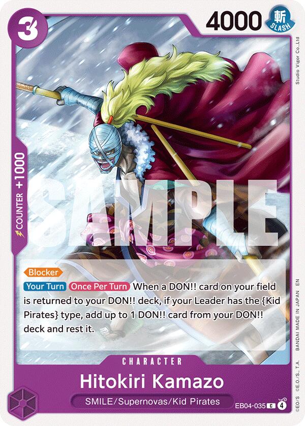 One Piece Card Game: Hitokiri Kamazo card image
