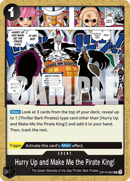 One Piece Card Game: Hurry Up and Make Me the Pirate King! card image