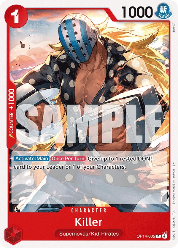 One Piece Card Game: Killer card image