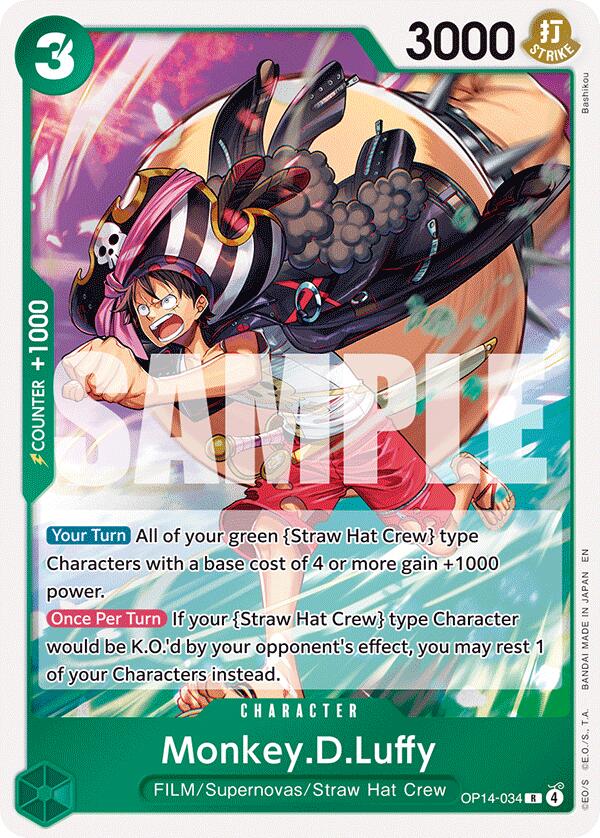One Piece Card Game: Monkey.D.Luffy - OP14-34 card image