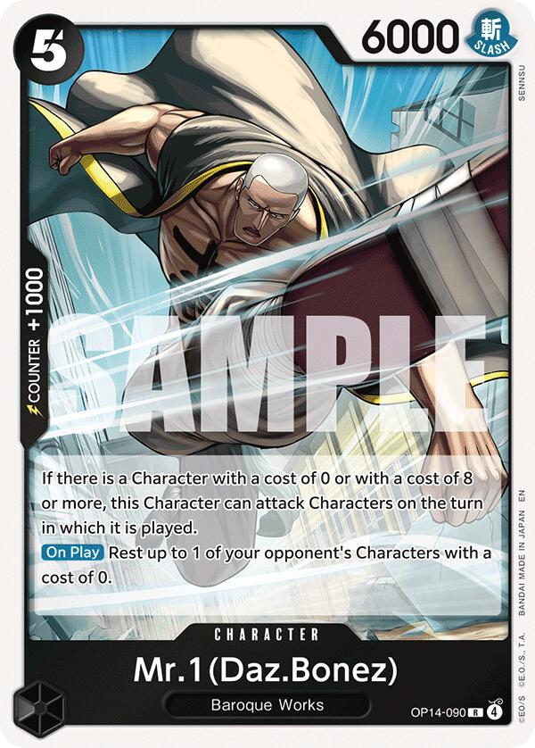 One Piece Card Game: Mr.1(Daz.Bonez) card image