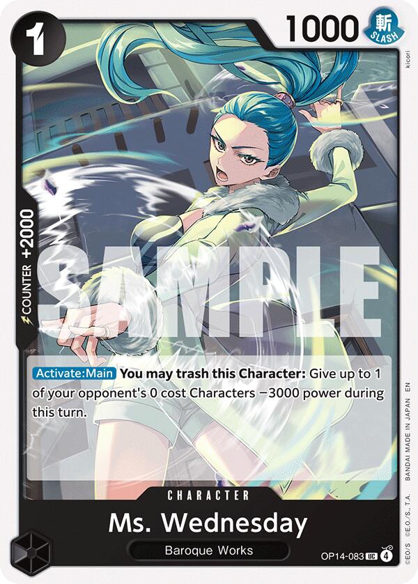 One Piece Card Game: Ms. Wednesday card image