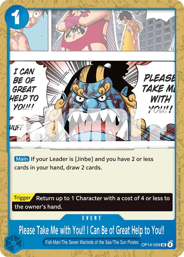 One Piece Card Game: Please Take Me with You!! I Can Be of Great Help to You!! card image