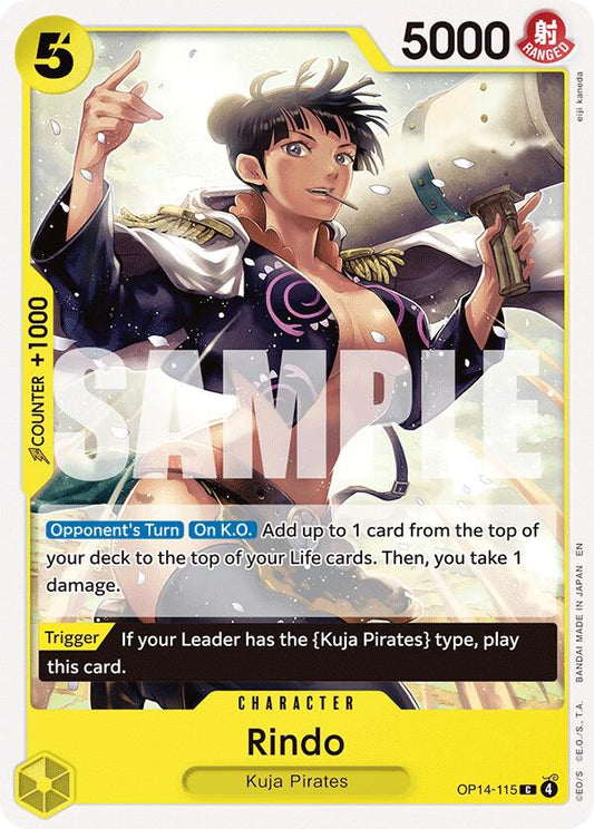 One Piece Card Game: Rindo card image