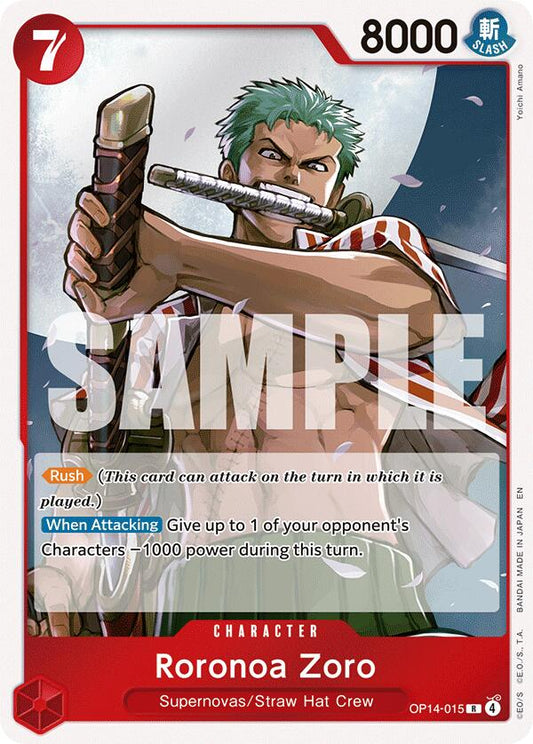 One Piece Card Game: Roronoa Zoro - OP14-015 card image