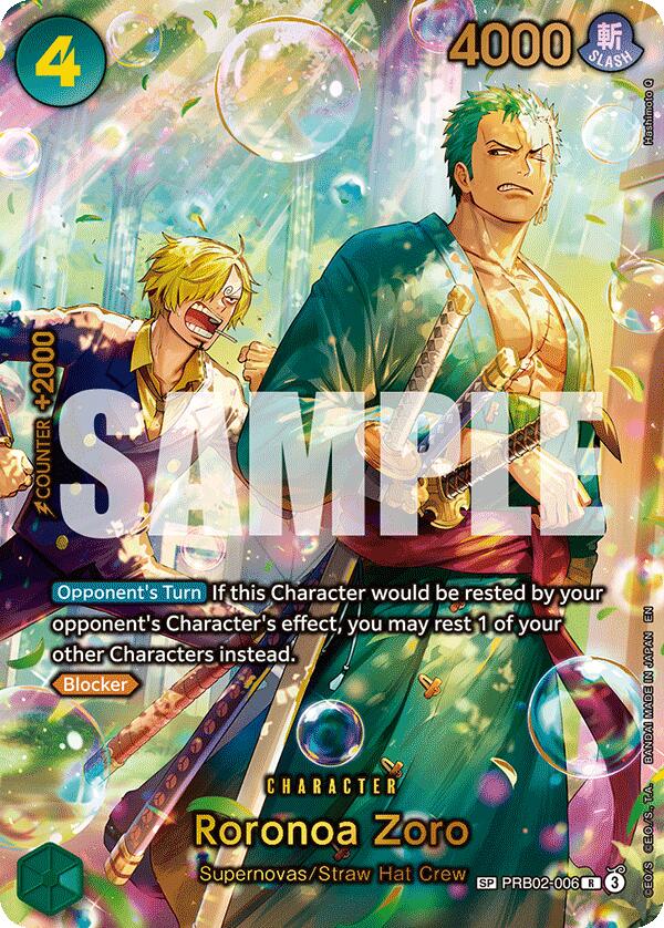 One Piece Card Game: Roronoa Zoro - PRB02-006 (SP) card image