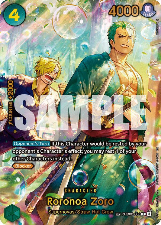 One Piece Card Game: Roronoa Zoro - PRB02-006 (SP) card image