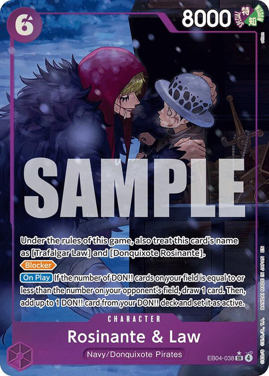 One Piece Card Game: Rosinante & Law (Alternate Art) card image