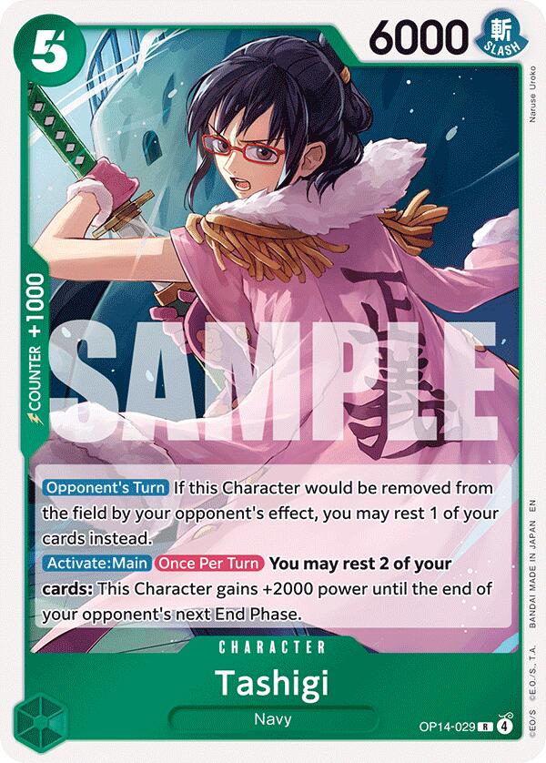 One Piece Card Game: Tashigi card image