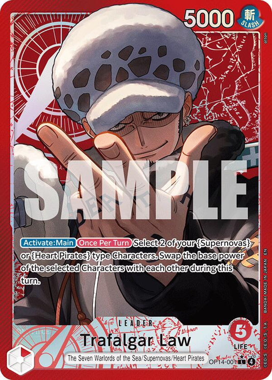 One Piece Card Game: Trafalgar Law - OP14-001 (Alternate Art) card image