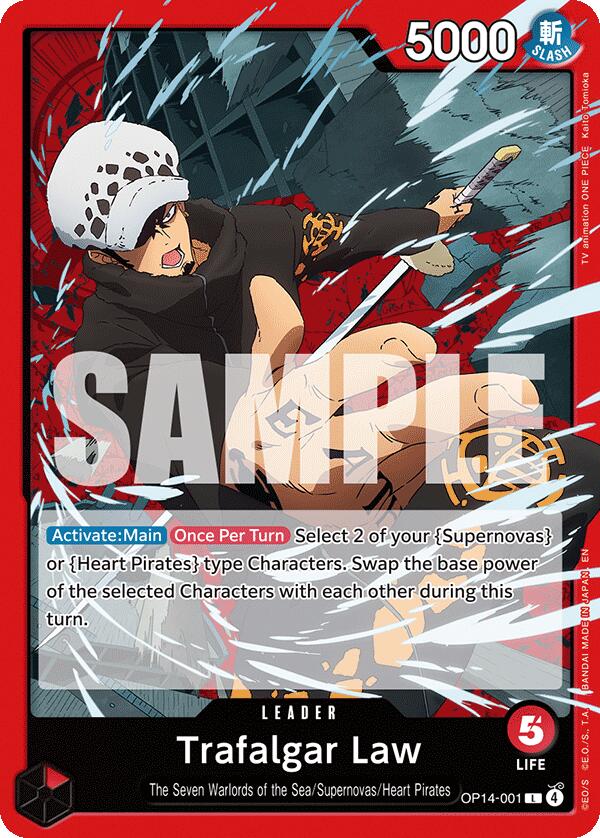 One Piece Card Game: Trafalgar Law - OP14-001 card image