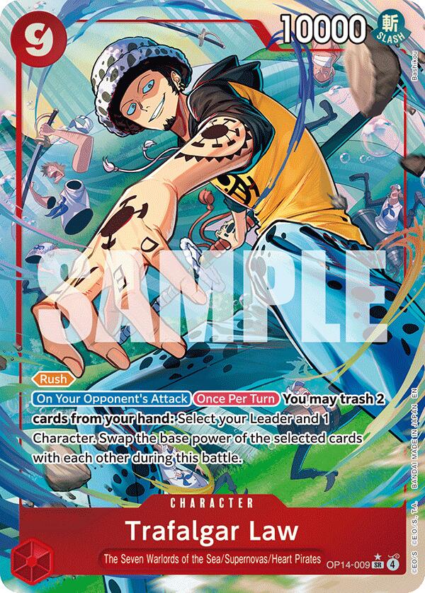 One Piece Card Game: Trafalgar Law - OP14-009 (Alternate Art) card image