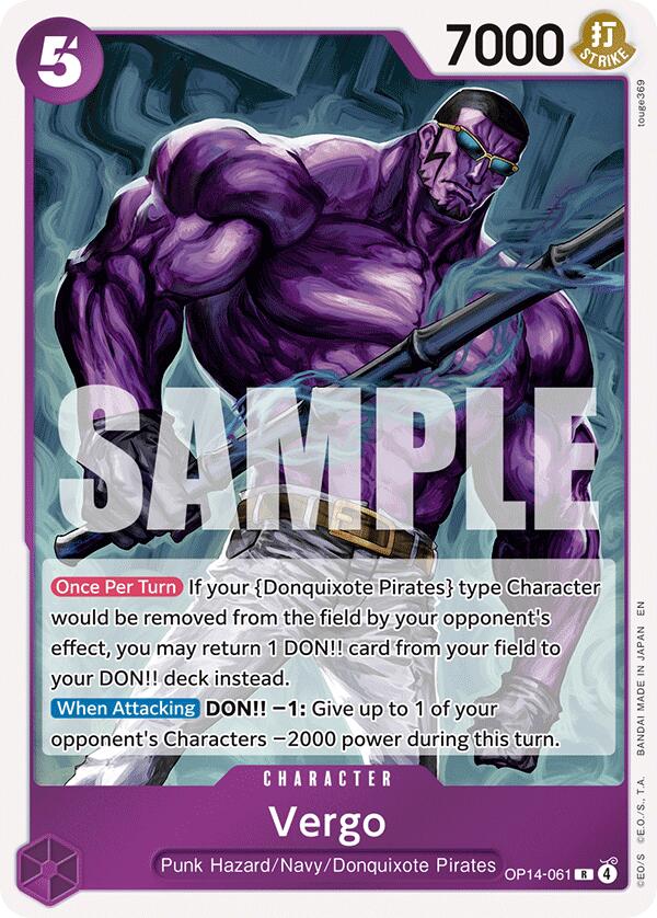 One Piece Card Game: Vergo card image